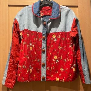 Vintage denim chore coat